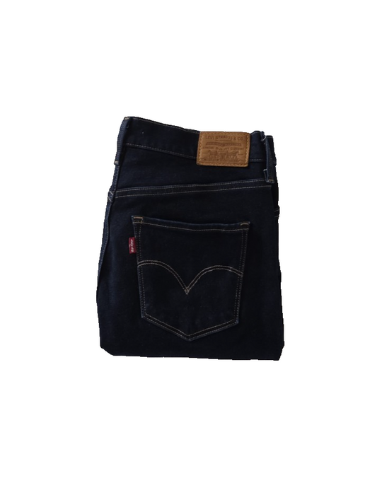 Levi's BIG E 312 Shaping Slim Ladies Dark Denim Jeans Size 28 x 30