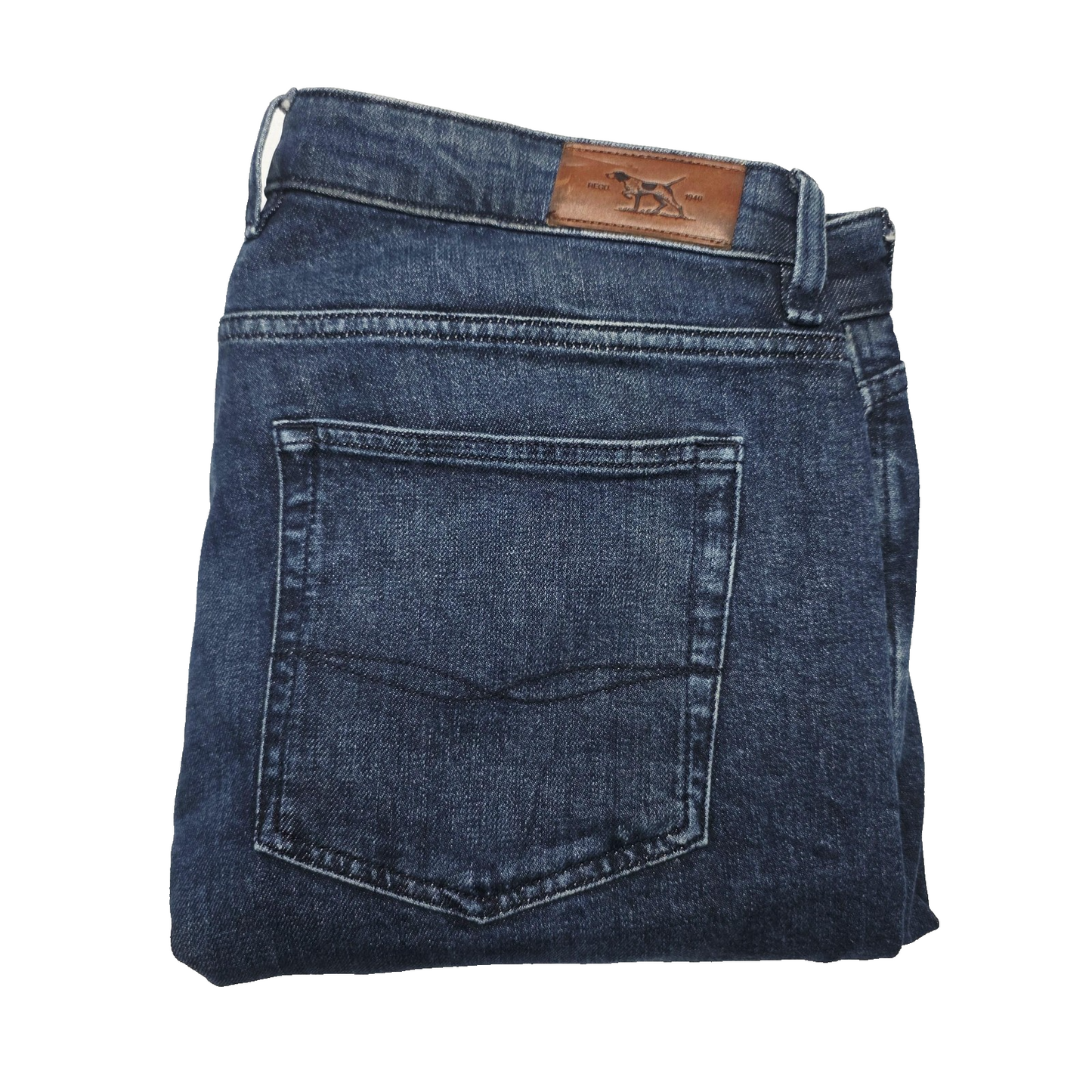 Rodd & Gunn Jeans Mens 36R Blue Straight Regular Stretch Denim Made In Italy
