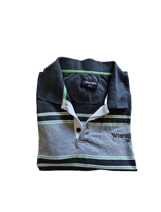 Wrangler Men's Polo Striped Shirt Size 2XL