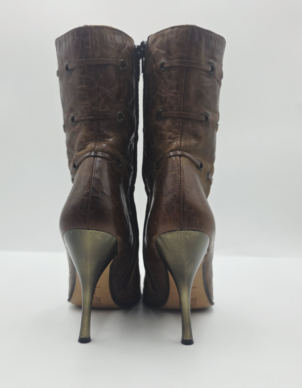 FX FLUXA High Heel Leather Boots Ladies Size 10.5