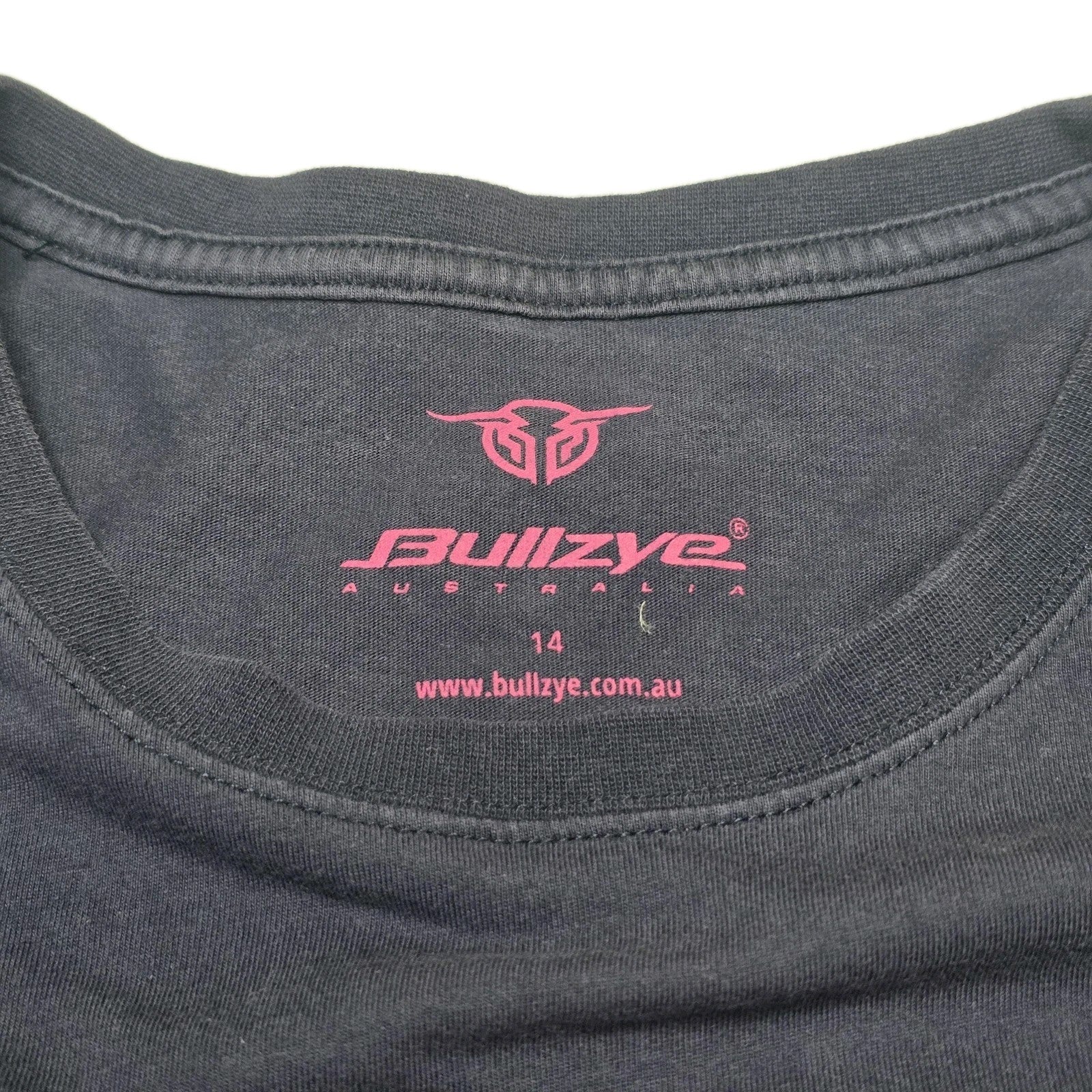 Bullzye T-Shirt Women's 14 Blue Bullzye Original Graphic Cotton Crew Neck