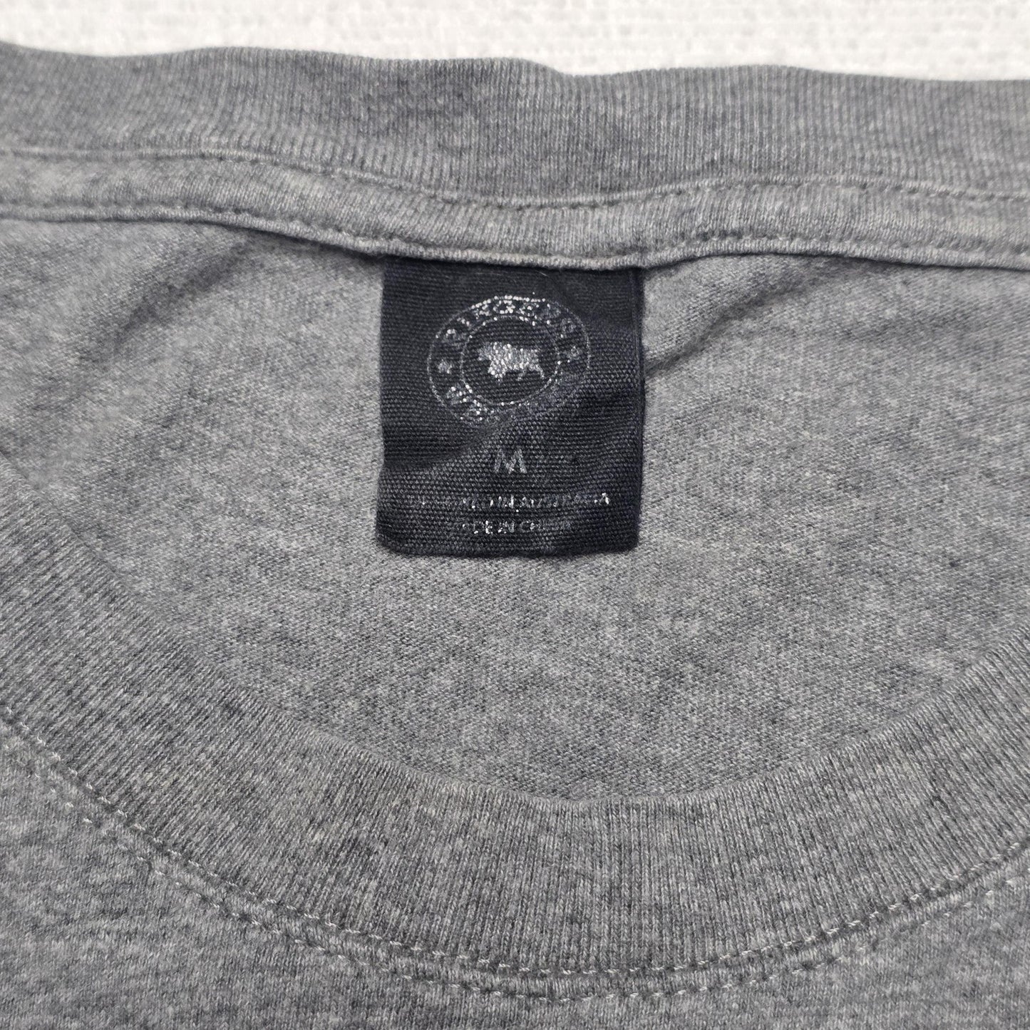 Ringers Western Shirt Men's M Grey Short Sleeve Graphic Logo Cotton Tee