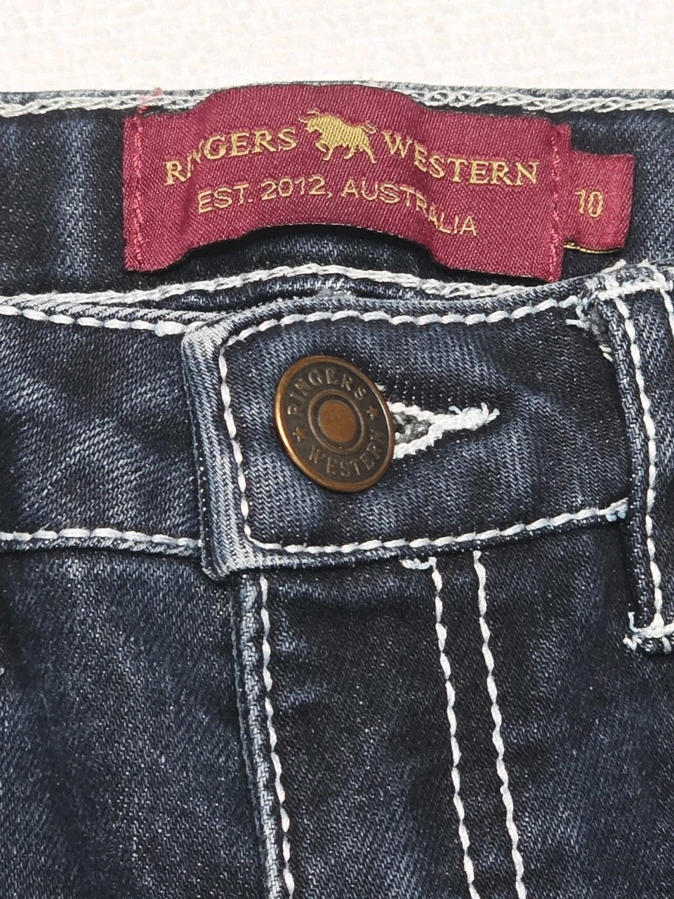 Ringers Western JOEY Cowgirl Jeans Bootleg Fit Girls Size 10