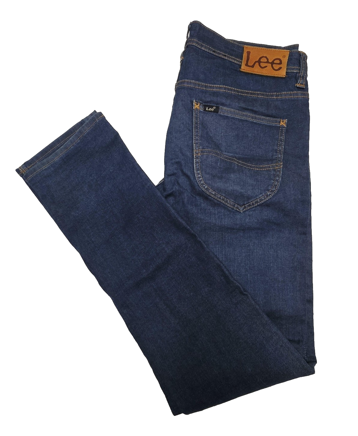 Lee L1 Stovepipe Jeans Mens 32 Blue Skinny Slim Stretch Cotton Denim Logo