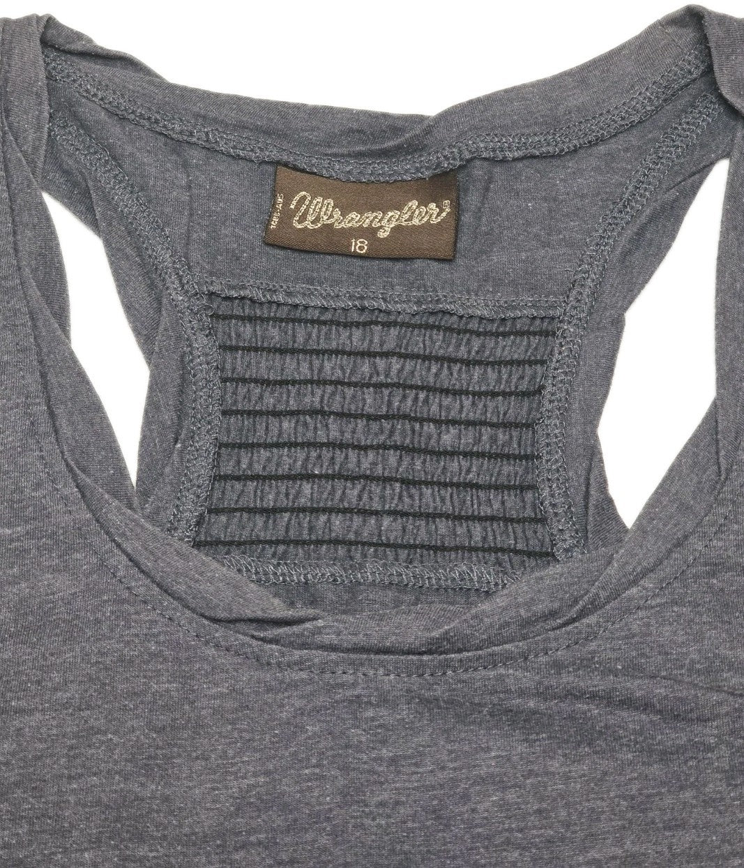 Wrangler Racer Navy Singlet Shirt Ladies Size 18