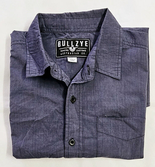 Bullzye Customs Short Sleeve Mens Shirt Size L