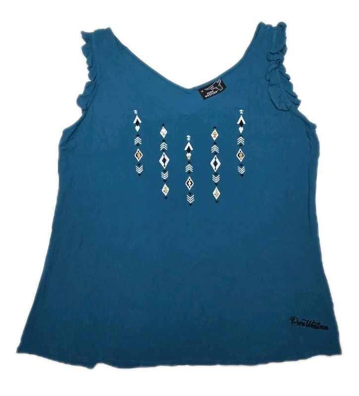 Pure Western Rodeo Arena Shirt Ladies Size 16
