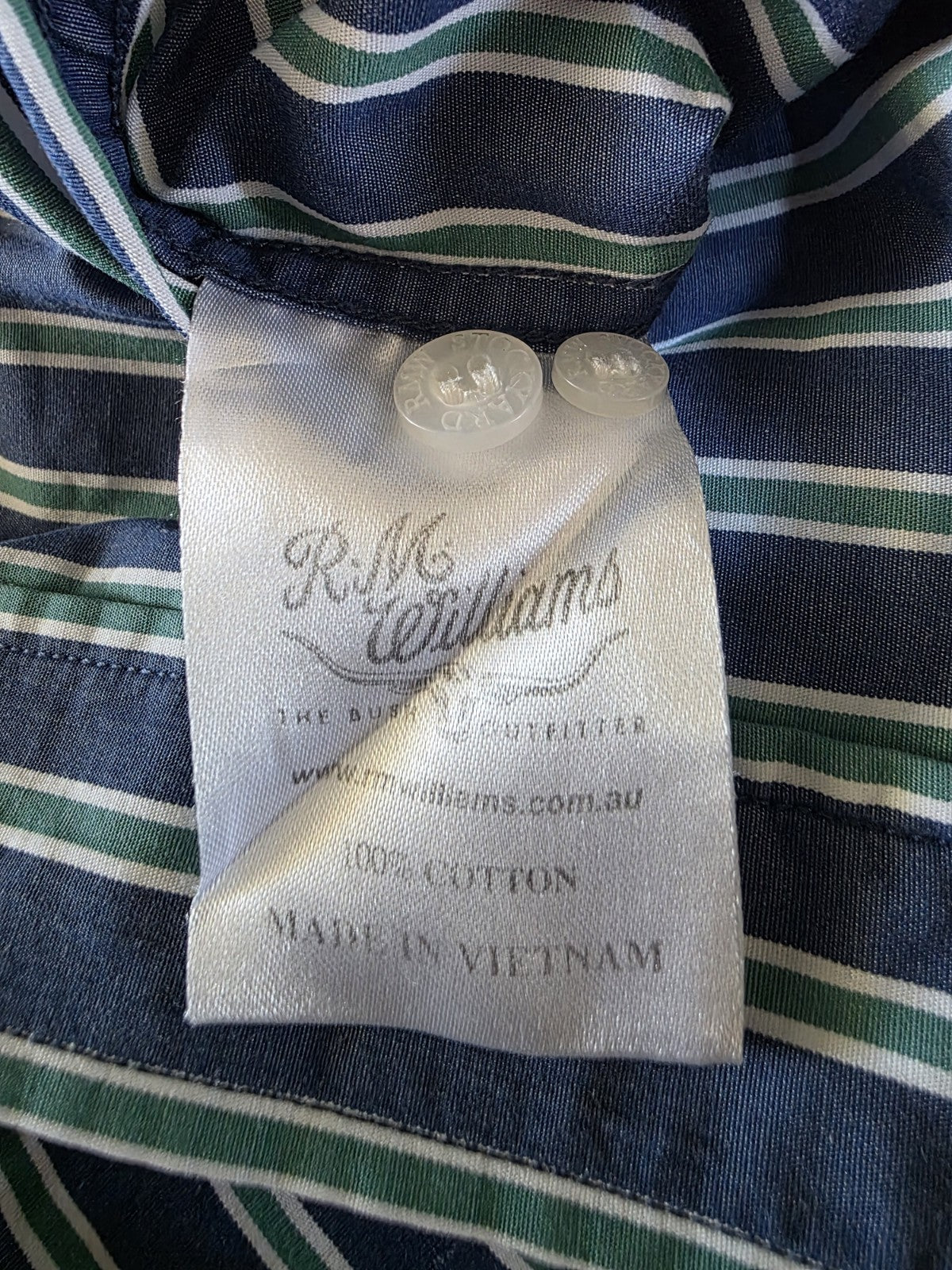 R.M Williams Stockyard Regular Fit Long Sleeve Shirt Men's Size Small