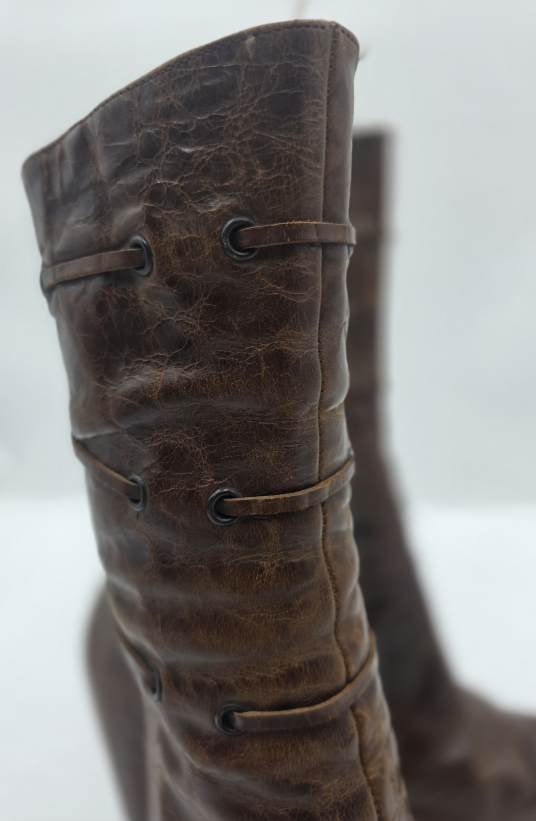 FX FLUXA High Heel Leather Boots Ladies Size 10.5