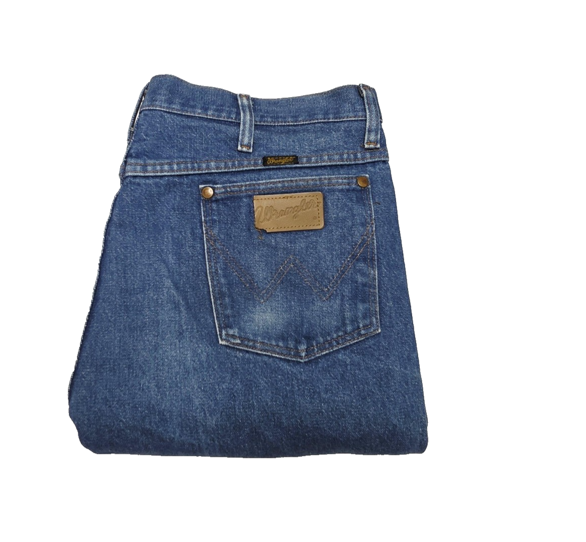 Wrangler Jeans Mens 36x33 Blue Straight 936PWD Cotton Denim Pockets Regular Fit