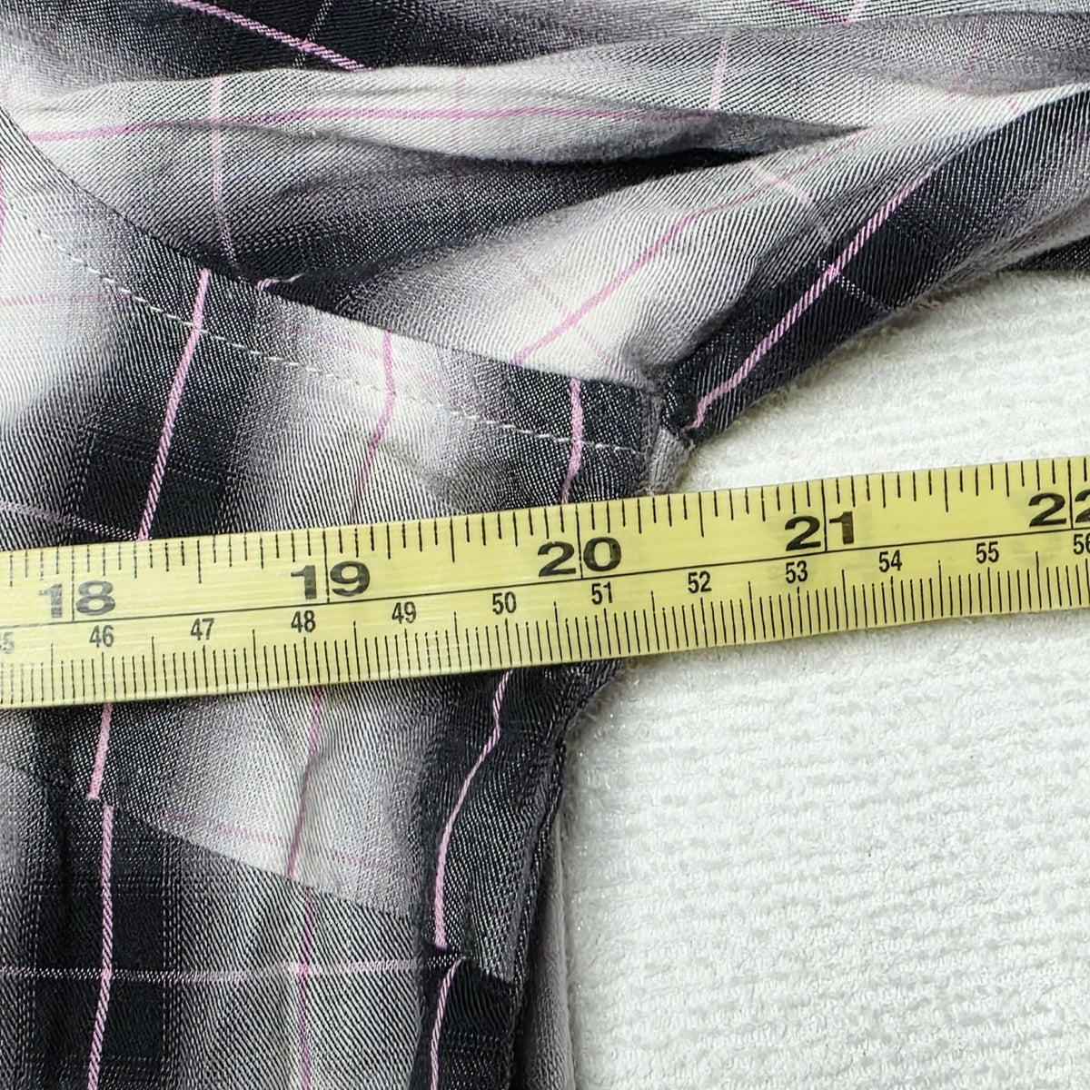 Thomas Cook Shirt Women's 14 Grey Long Sleeve Snap Button Up Western Plaid