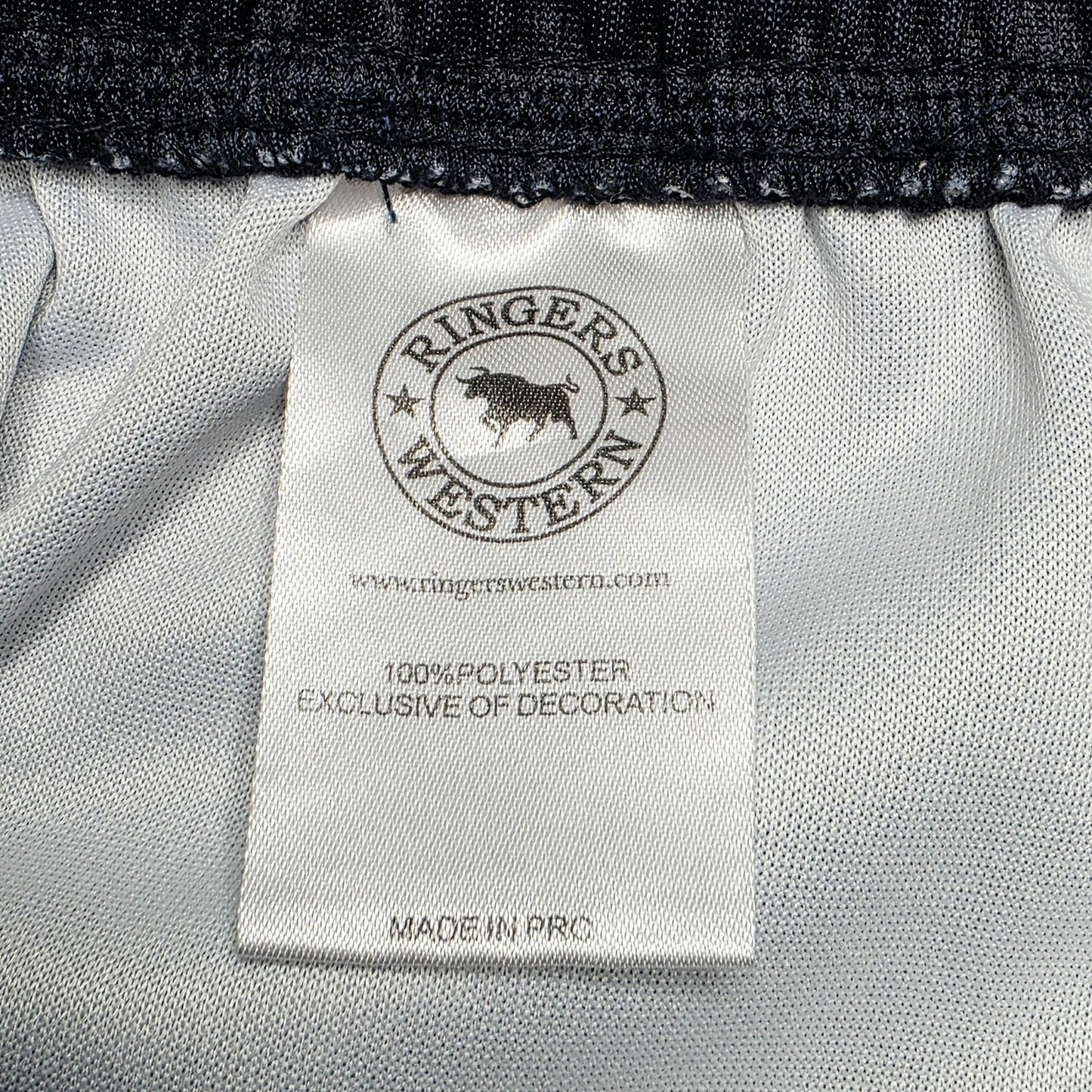 Ringers Western Shorts Men's 30 Navy Athletic Sweat Elastic Waist Logo Summer