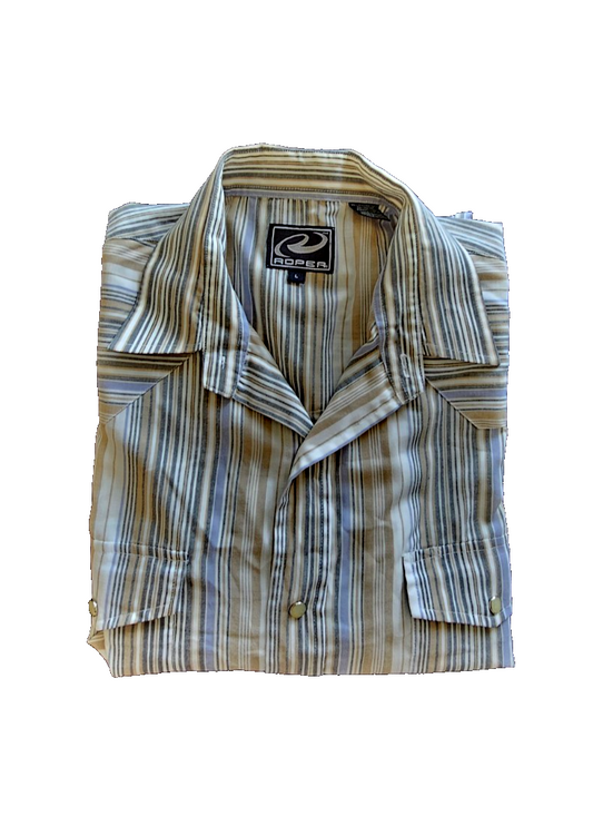 Roper Western Long Sleeve Shirt Men's Size L