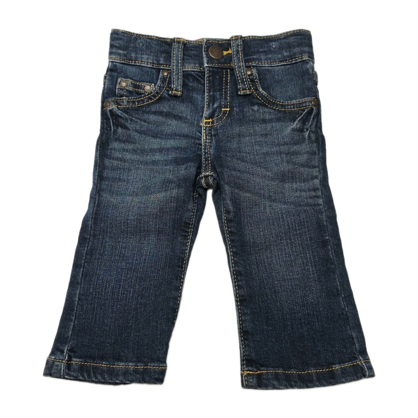 Wrangler Jeans Girls 3-6 Months Blue Ankle Stretch Denim Button Casual Winter