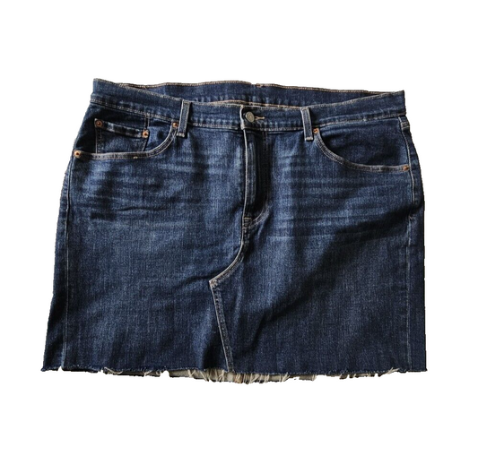 Levi's Raw Hem Denim Skirt Ladies Size 18