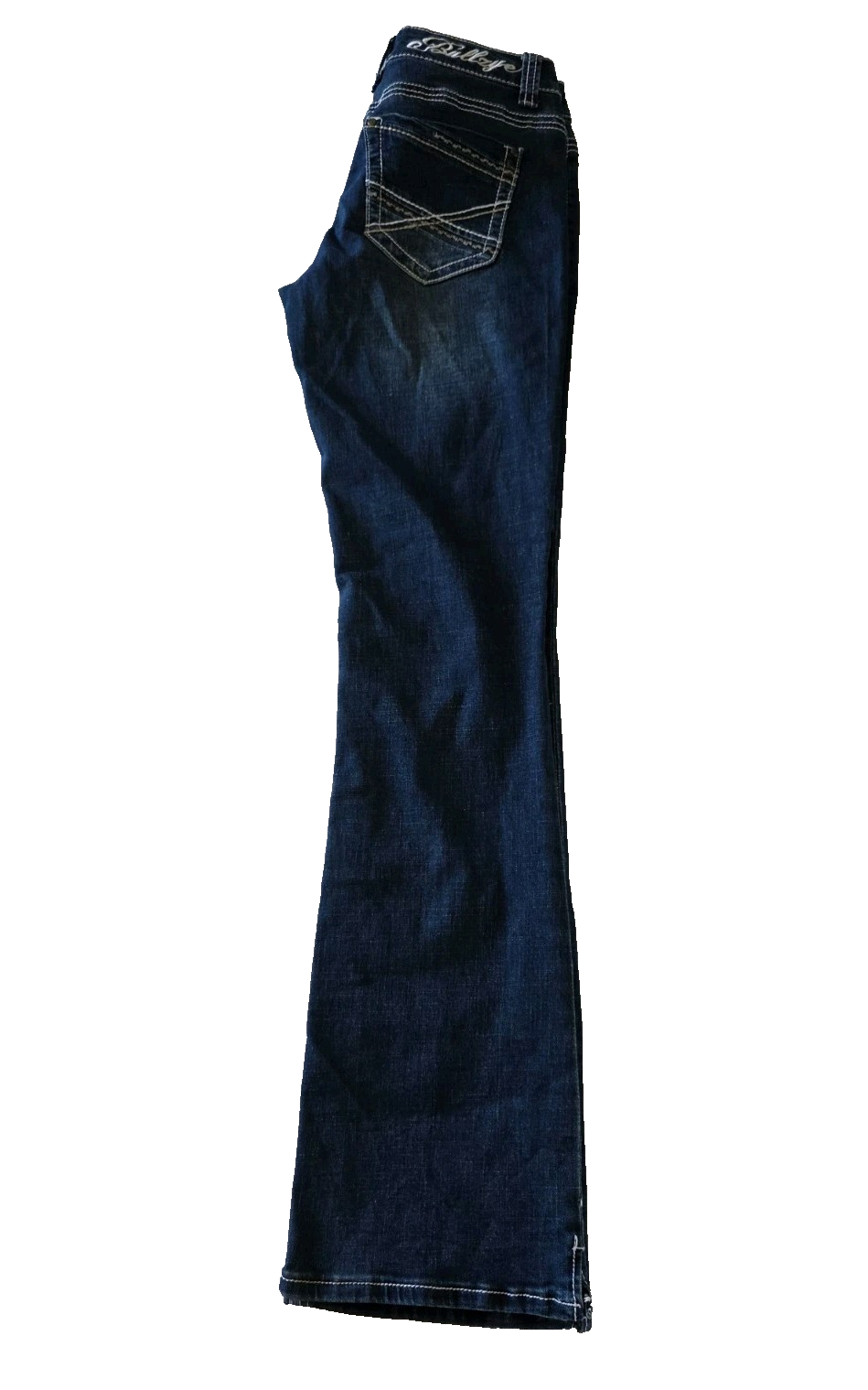 Bullzye Women's Angelina Boot Cut Jeans 34" Leg in Dark Wash - Size 8