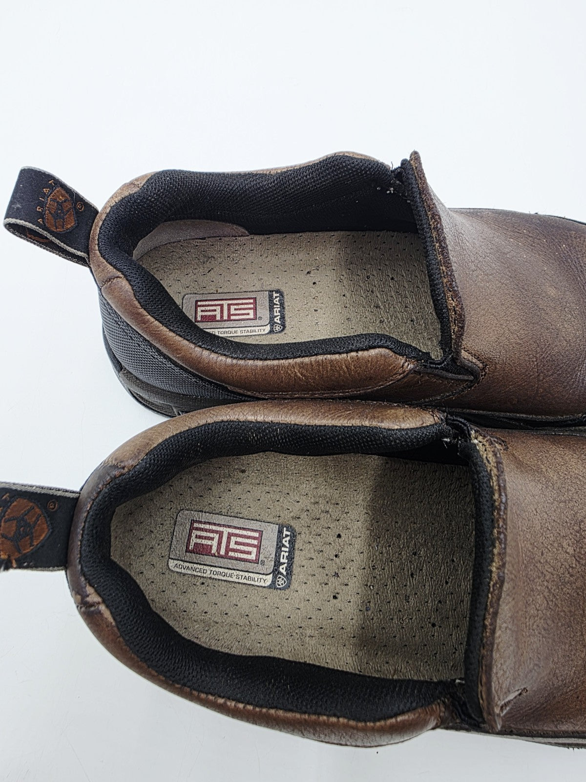 Ariat Dura Ralley H2O ST Distressed Brown Slip-on Mens Size 8.5