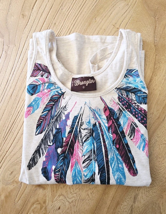 Wrangler Tank Singlet Shirt Ladies Size 8