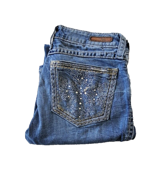Wrangler ROCK 47 WJX36ST Low Rise Bootcut Ladies Jeans Size 28 x 29