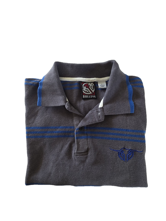 Bullzye Short Sleeve Logo Men's Polo Size Large