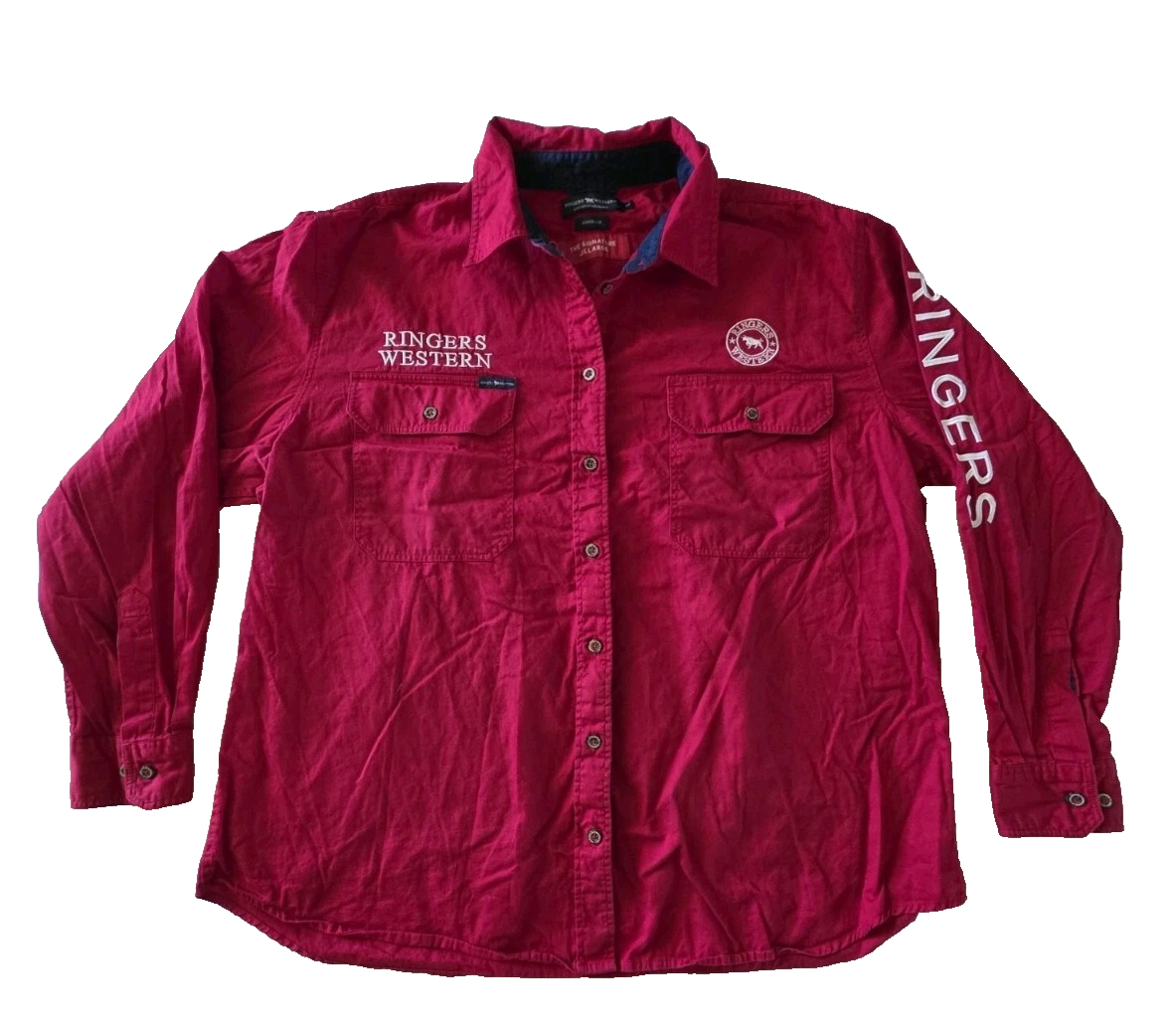 Ringer Western The Signature Jillaroo Loose Fit Long Sleeve Shirt Ladies Size 22