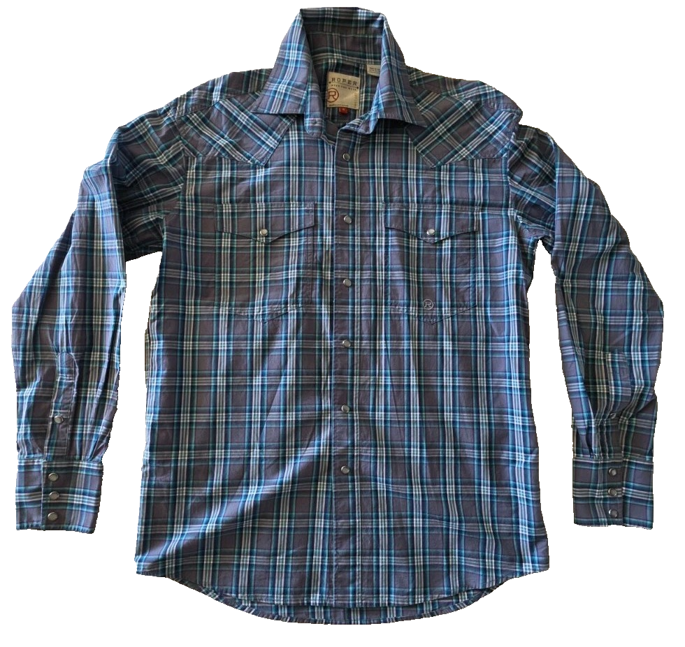 Roper Western Long Sleeve Shirt Men's Size Small