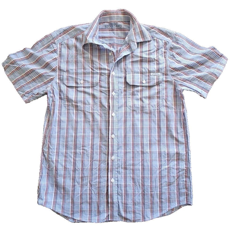 R.M Williams Stockyard Relaxed Fit Short Sleeve Shirt Men's Size Large