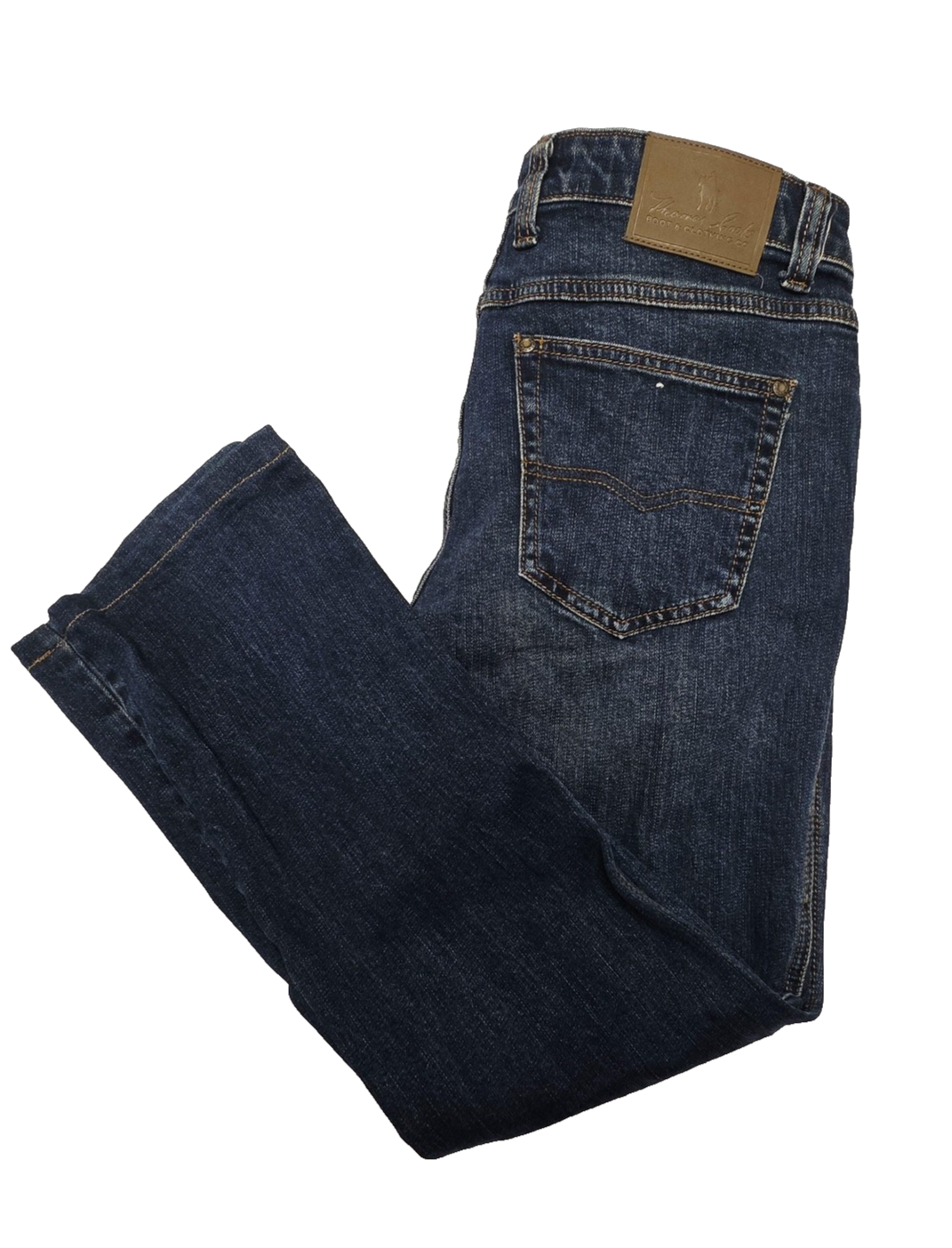 Thomas Cook Boot & Clothing Co Jeans Mens Fits 35x27 Blue Slim Tapered