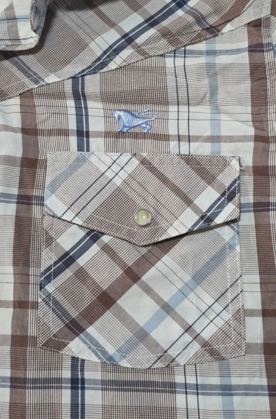 Wrangler 20X Western Rodeo Short Sleeve Shirt Men's Size S