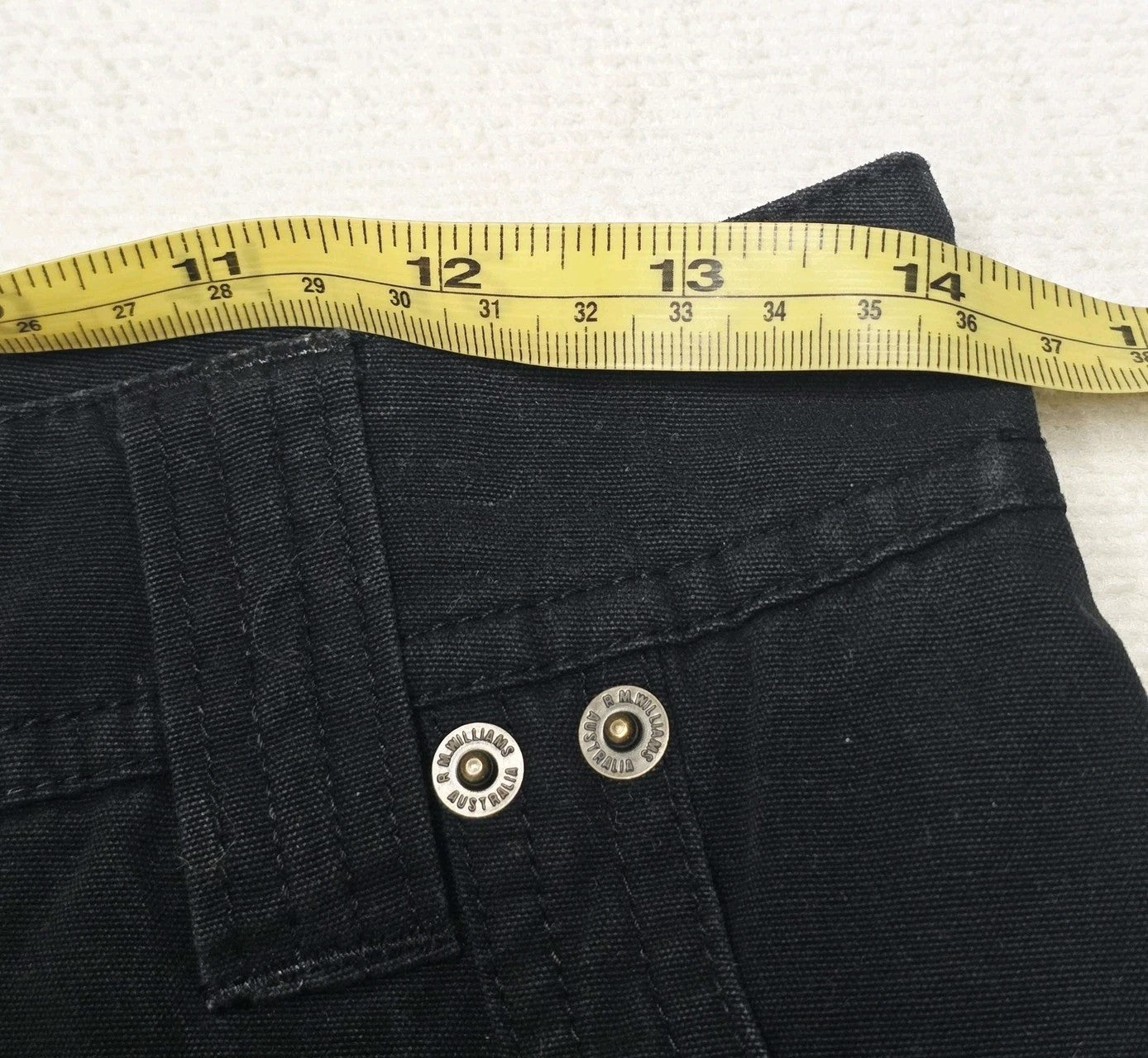 R.M. Williams Skirt Women's 8 Black Denim A-Line Knee Length Casual Workwear