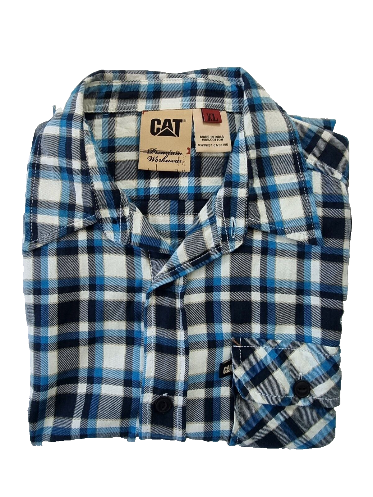 CAT premium Workwear Mens Short Sleeve Shirt Size XL.