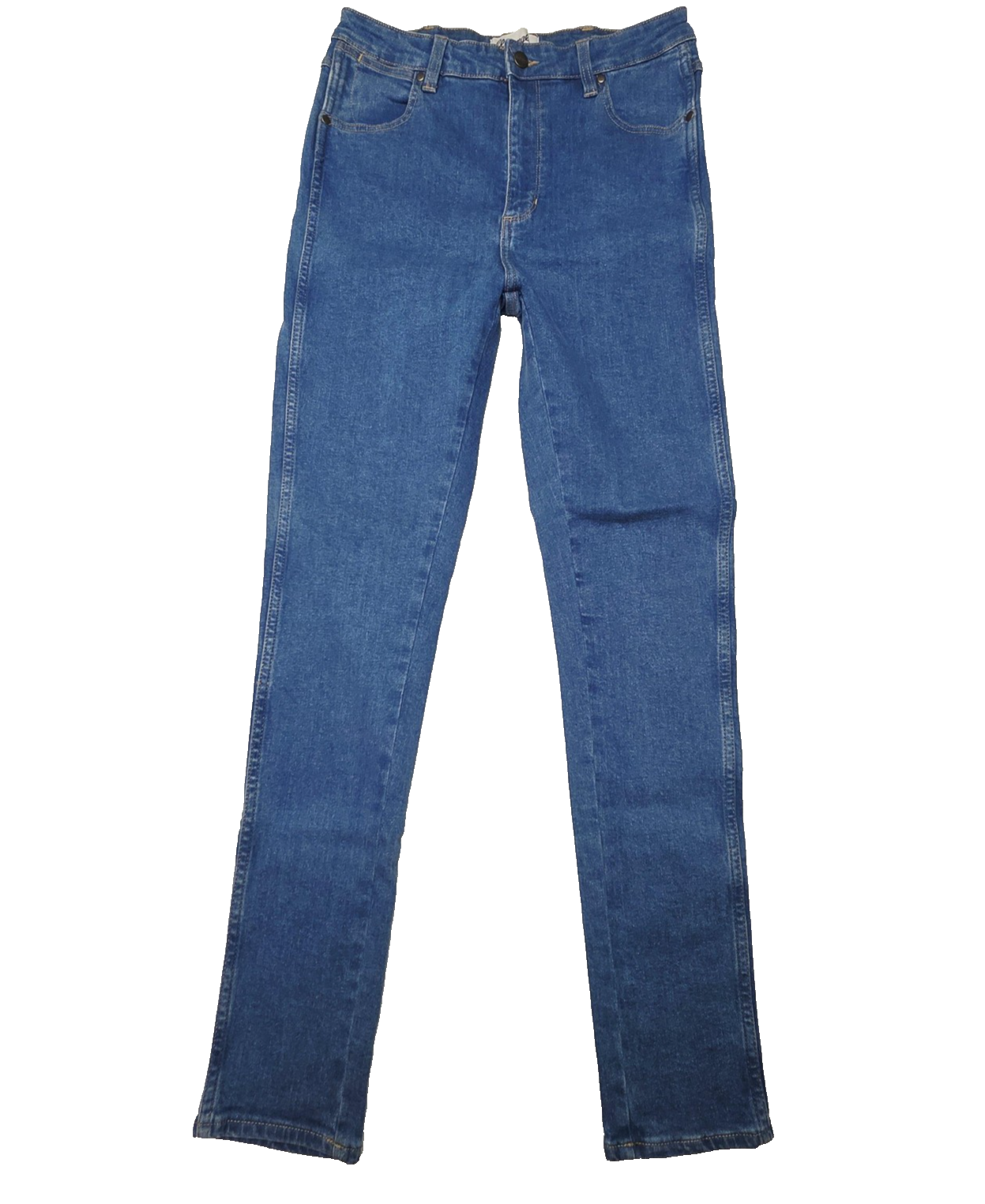 Wrangler Jeans Women's 10 Blue Hi Pins Skinny High Rise Stretch Denim Pockets