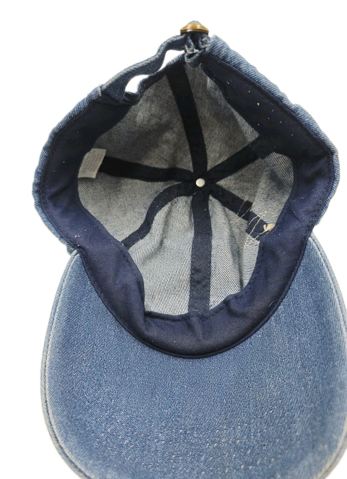 R.M. Williams Hat Cap Strap Back Blue Denim Longhorn Logo One Size Unisex