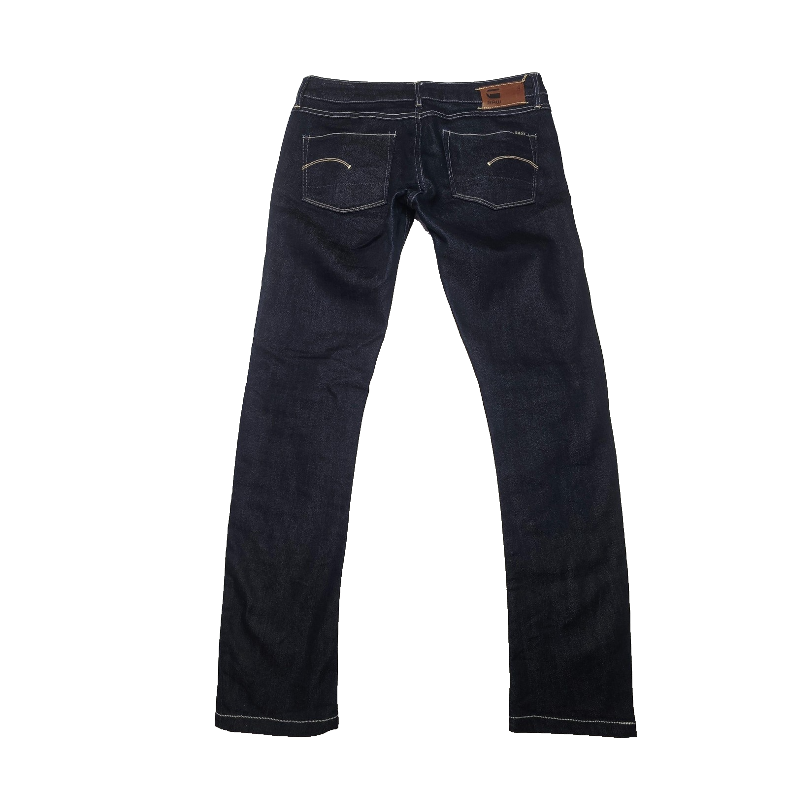 G-Star RAW Jeans Women's 30x29 Blue 3301 Skinny Raw Denim Slim Pockets Logo