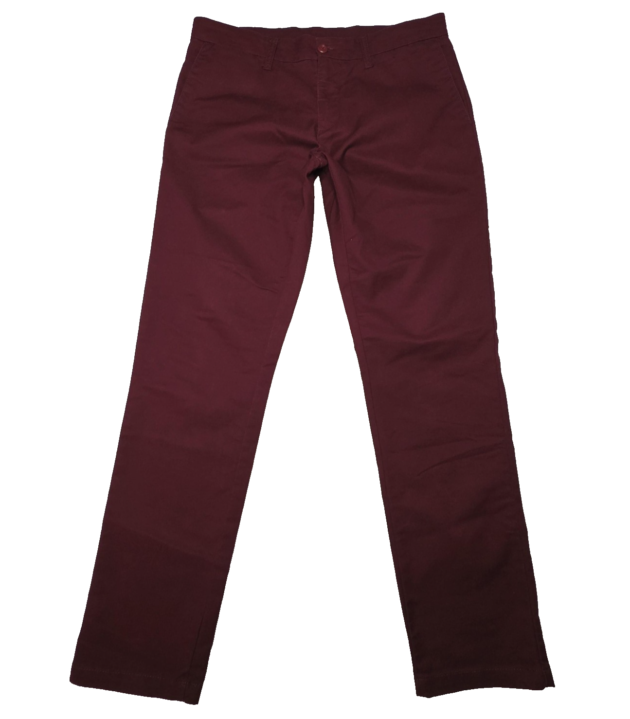 Carhartt Sid Pant Jeans Men's 34x32 Maroon Slim Tapered Stretch Cotton Zip Fly