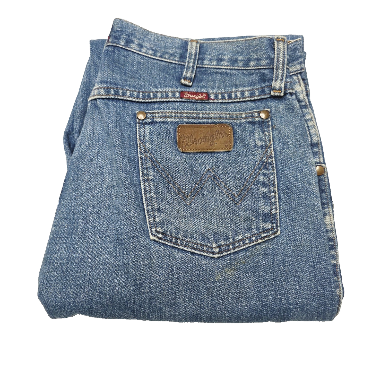 Wrangler Jeans Mens 36x25 Blue Straight Relaxed 100% Cotton Denim Cowboy 31MWZGK