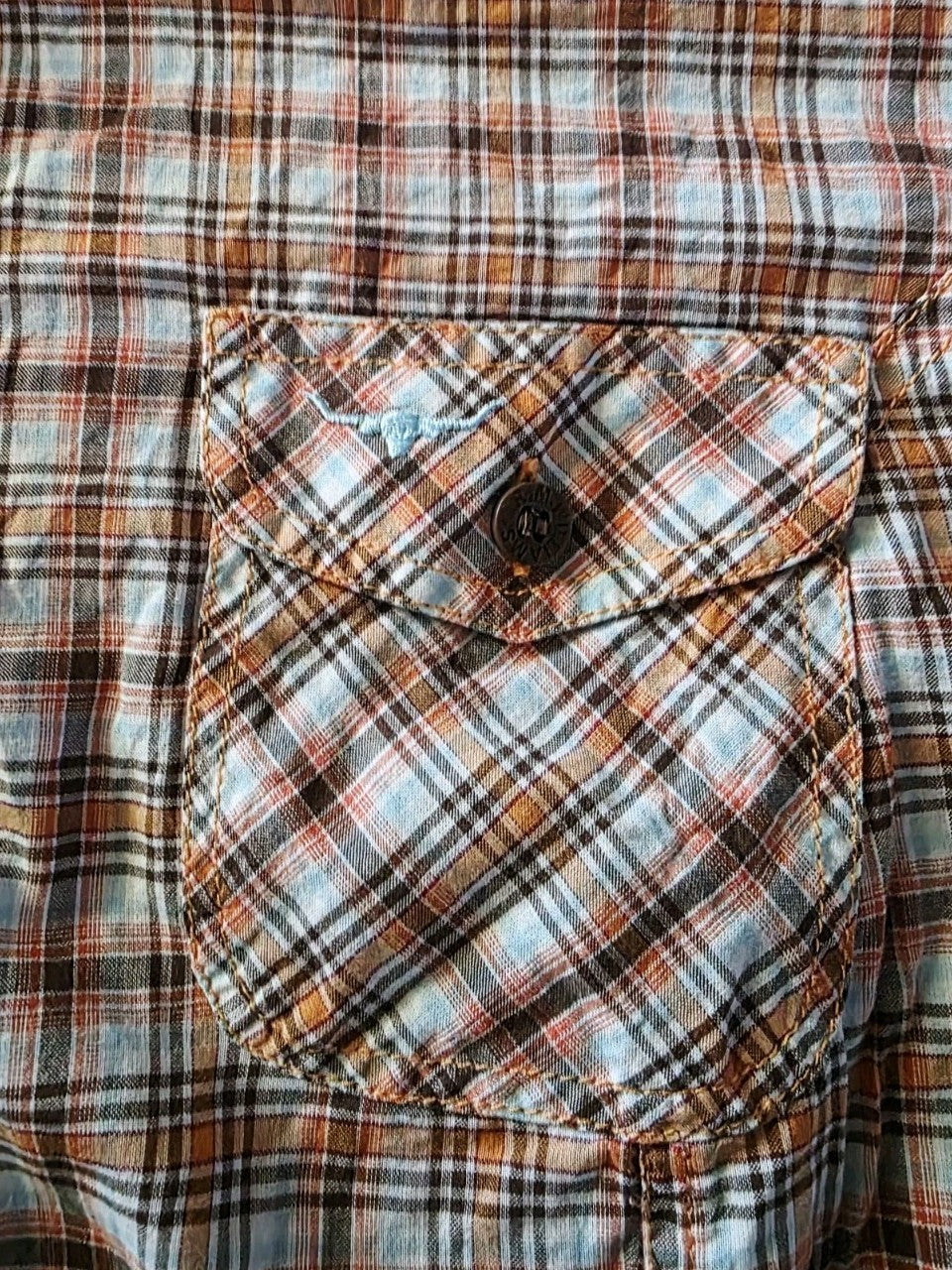 R.M Williams Semi Fitted Short Sleeve Ladies Western Shirt Size 16