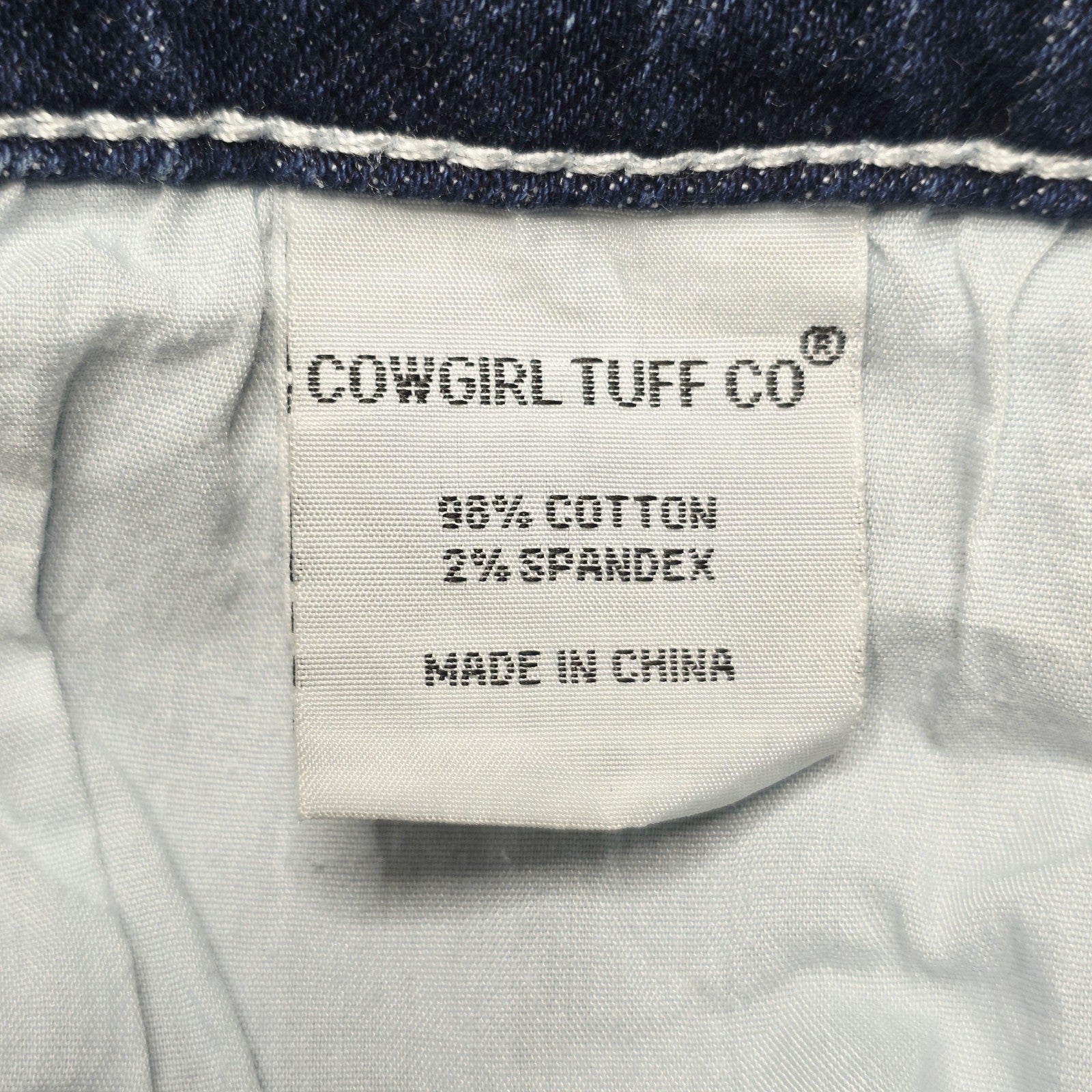 Cowgirl Tuff Co Jeans Women's 30 Blue Bootcut Denim Faded Embroidered