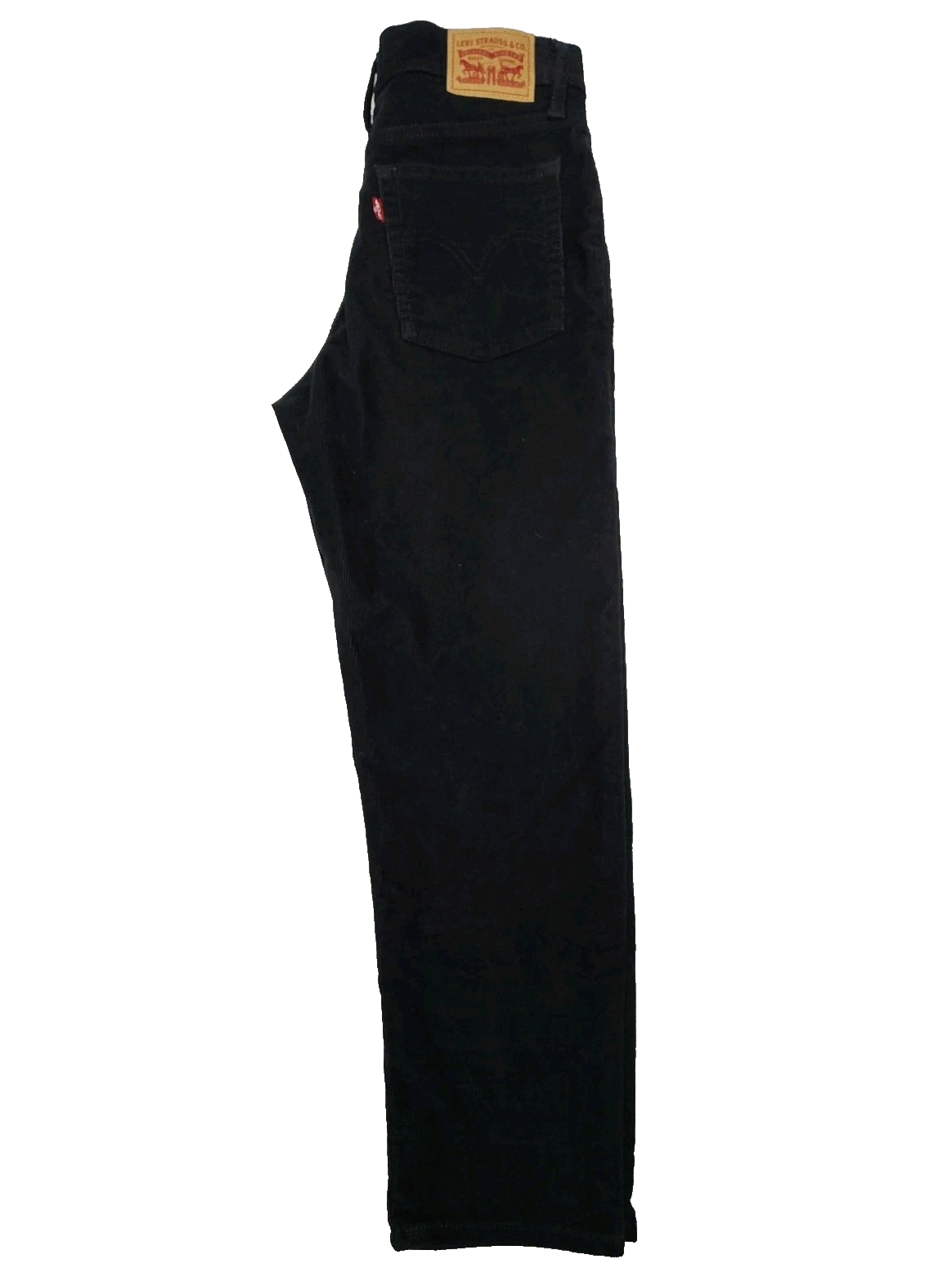 Levi's Jeans Women's W26 L26 Black Wedgie Straight Corduroy Stretch Button Fly