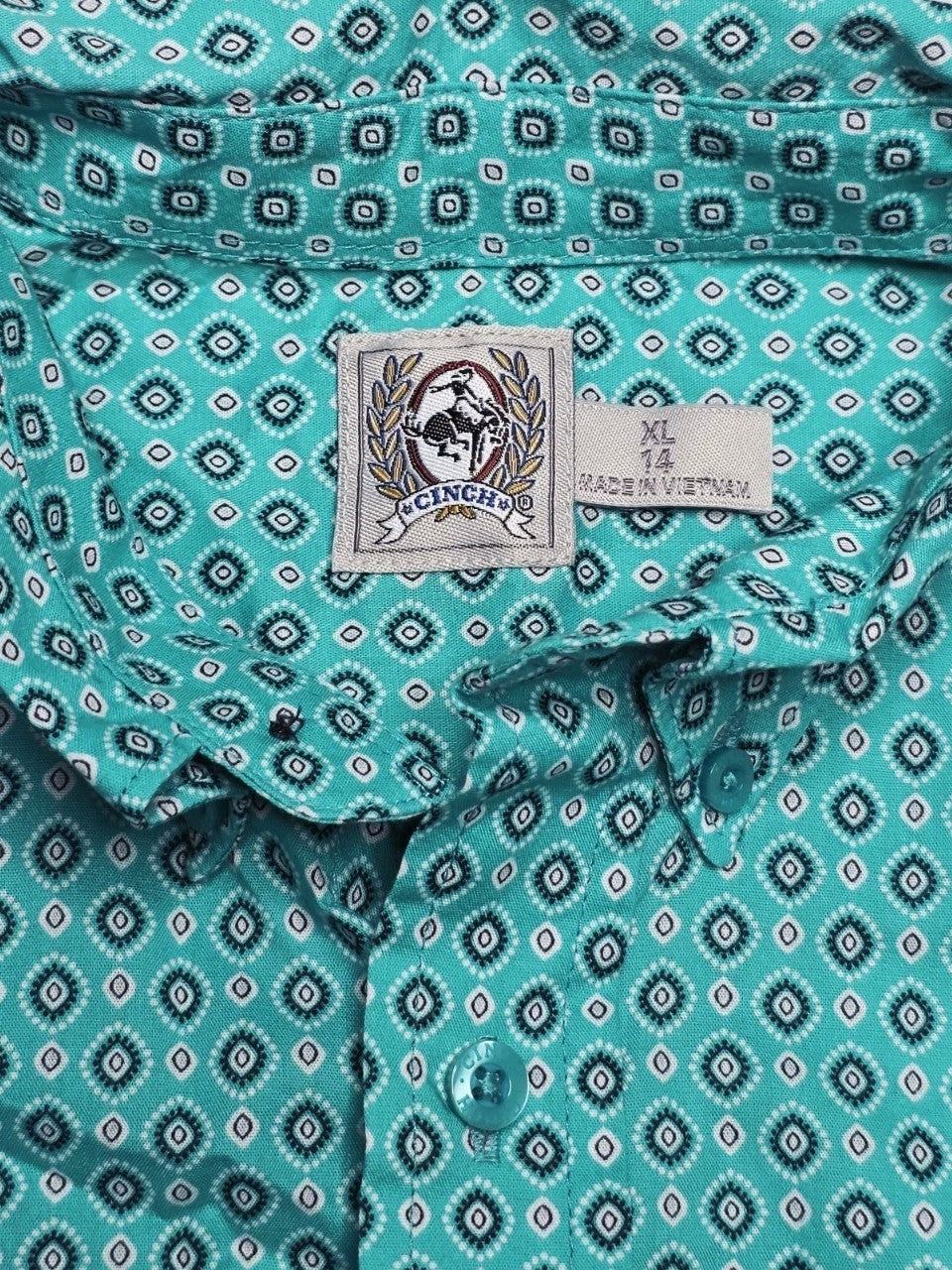 Cinch Long Sleeve Western Shirt Boys Size 14