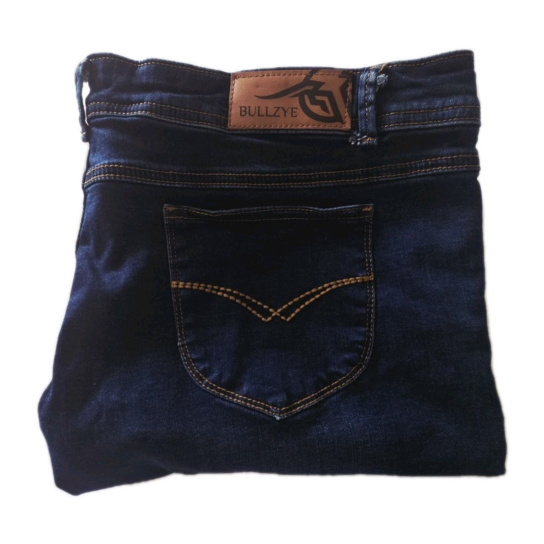 Bullzye Dark Denim Mid Rise Denim Shorts Ladies Size 18