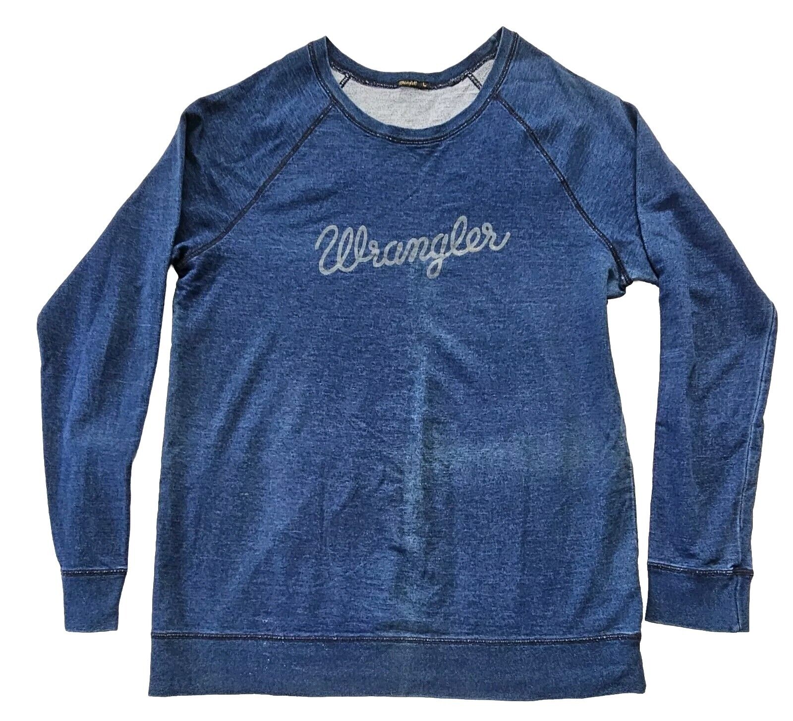 Wrangler Logo Jumper Jersey Mens Size Large