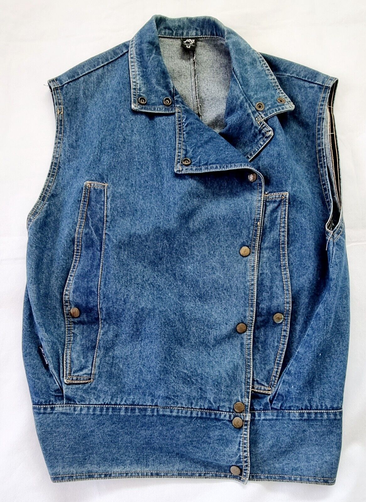 Jag Vintage 80's 90's Denim Sleeveless Vest Size M