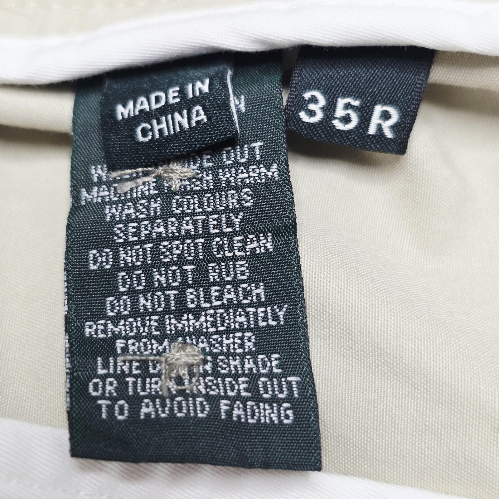 Rodd & Gunn Jeans Mens 35 Beige Regular Fit Cotton Chino Khakis Logo Pants