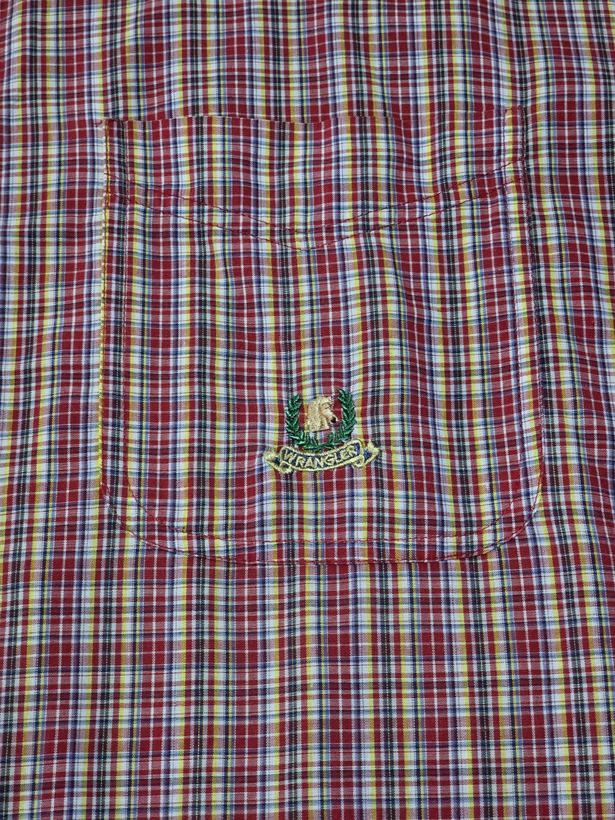 Wrangler Riata Short Sleeve Plaid Classic Fit Shirt Men's Size 4XL
