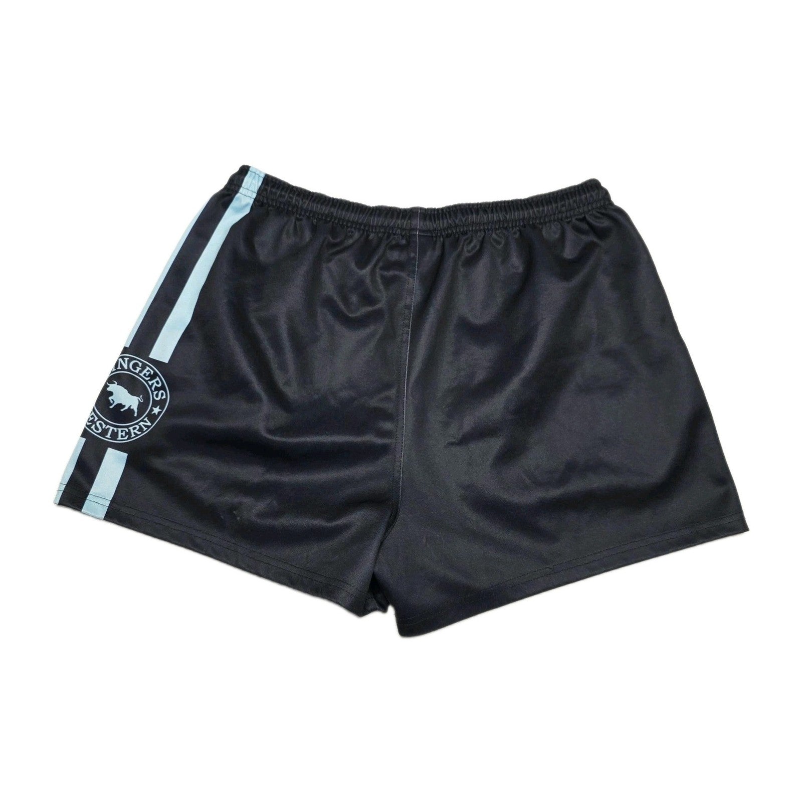 Ringers Western Shorts Men's 30 Navy Athletic Sweat Elastic Waist Logo Summer
