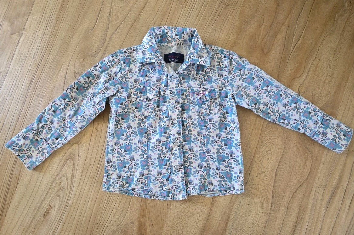 Pure Western Thomas Cook Rodeo Girls Shirt Size 4