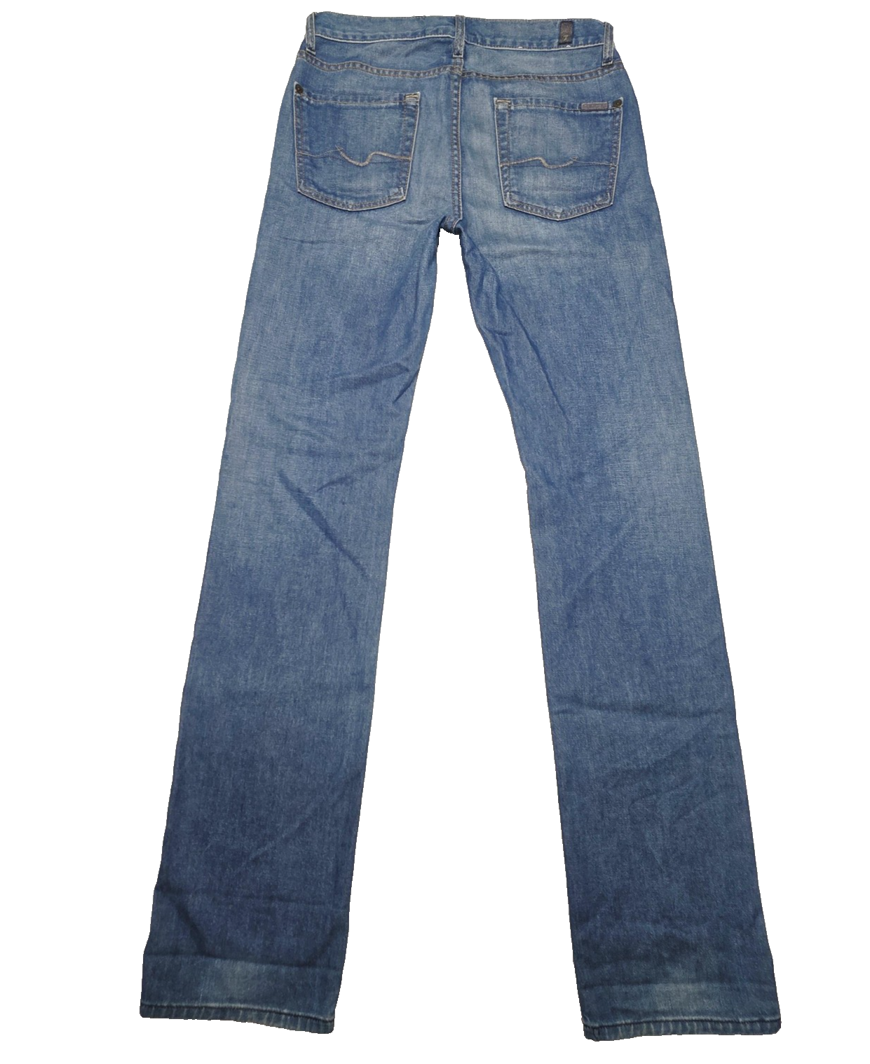 7 For All Mankind Jeans Ladies Size 28 x 34 Blue Slimmy Straight Denim