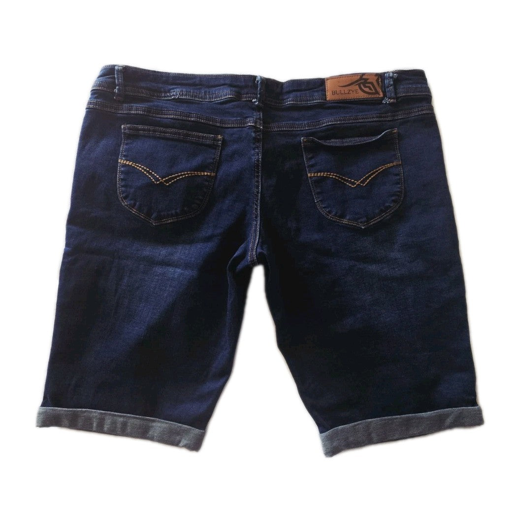 Bullzye Dark Denim Mid Rise Denim Shorts Ladies Size 18
