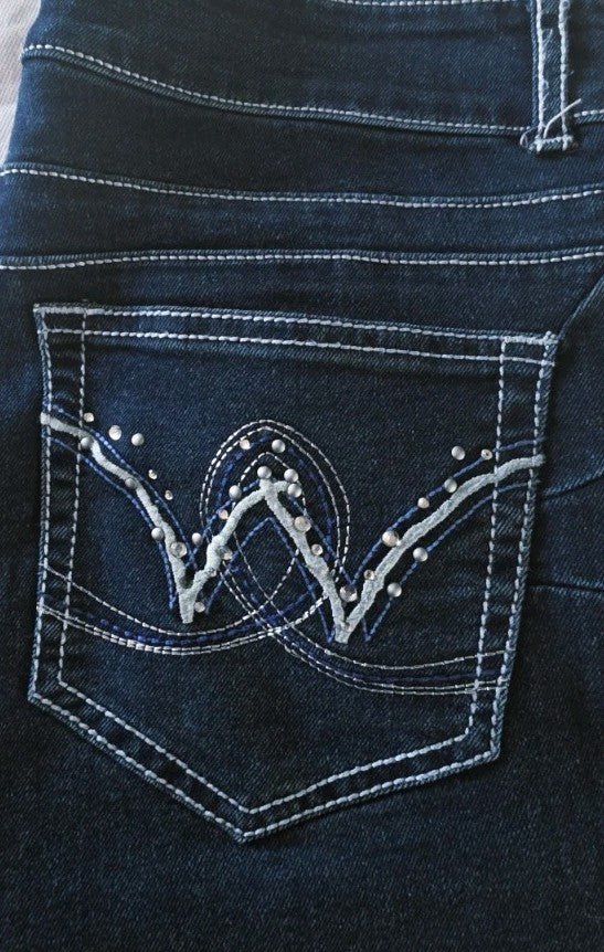 Wrangler Mid Rise Jackson Jewels Jeans Ladies Size 5/6 x 29
